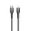 2GO USB Lade-/Datenkabel Type C - Lightning  Nylon 1m  sw