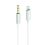 2GO AUX/MP3 Audiokabel für Lightning-Geräte 100cm  weiß