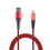 2GO USB Lade-/Datenkabel USB Type-C 3.1 Nylon   1m  rot
