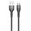2GO USB Lade-/Datenkabel USB-A - Micro-USB  1m Nylon schwarz