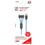 2GO 3in1 USB LED Kabel blau Micro-USB,Lightning,USB-C 1,5m
