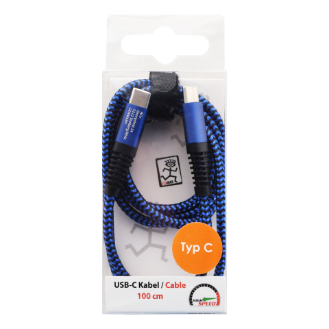 2GO USB Lade-/Datenkabel USB Type-C - USB Type-C  1m blau