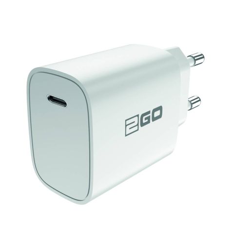 2GO Ladegerät 20W  1x USB-C  Power Delivery   weiß
