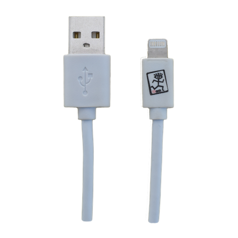 2GO USB Lade-/Datenkabel Lightning   1m   weiß in PET-Box