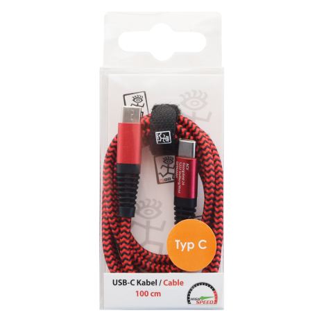 2GO USB Lade-/Datenkabel USB Type-C - USB Type-C   1m rot