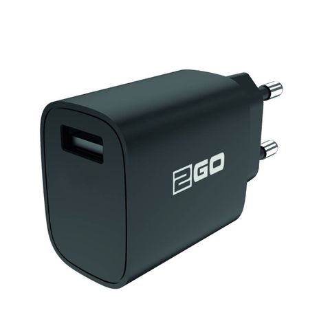 2GO Ladegerät 12W 1x USB-A  schwarz