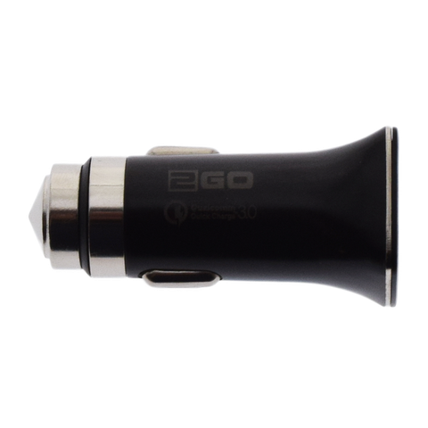 2GO USB KFZ-Schnell-Ladegerät 3100mA USB-A QC 3.0 schwarz