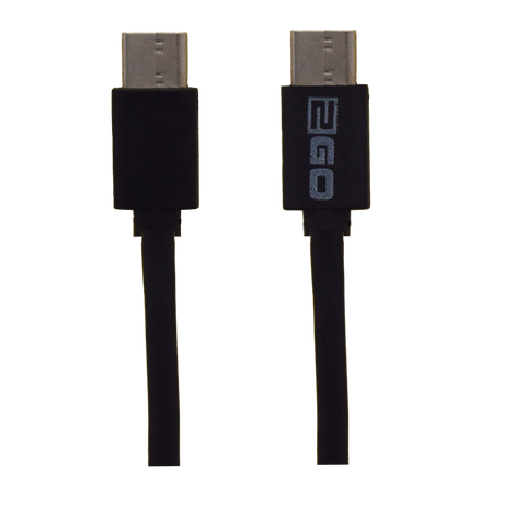 2GO USB Lade-/Datenkabel 2x USB-C 3.1   1m schwarz