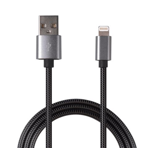 2GO USB Lade-/Datenkabel "Luxury" Lighting   1m Metall