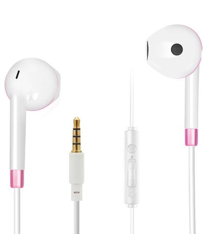 2GO In-Ear Stereo-Headset "Comfort" - weiß/rosé