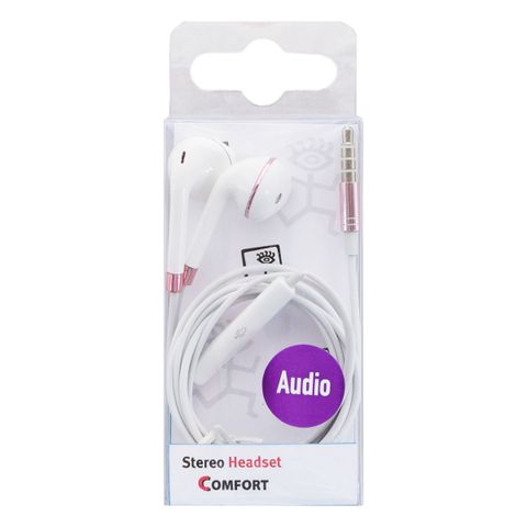 2GO In-Ear Stereo-Headset "Comfort" - weiß/rosé