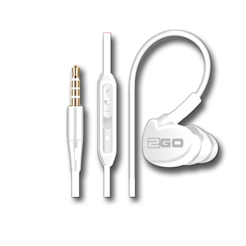 2GO In-Ear Sport-Headset "Active" m. Rufann.&Lautstärker. we