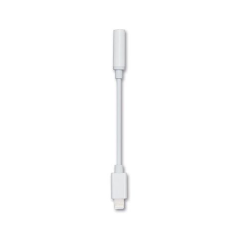 2GO Audio Adapter "Luxury" Stereo Lightning 10cm  weiß