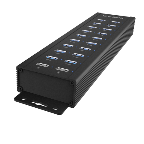 18+2 port USB Hub ICY BOX , 18x USB-A Daten Port