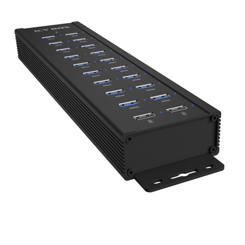18+2 port USB Hub ICY BOX , 18x USB-A Daten Port