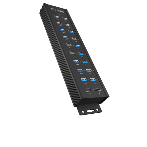 18+2 port USB Hub ICY BOX , 18x USB-A Daten Port